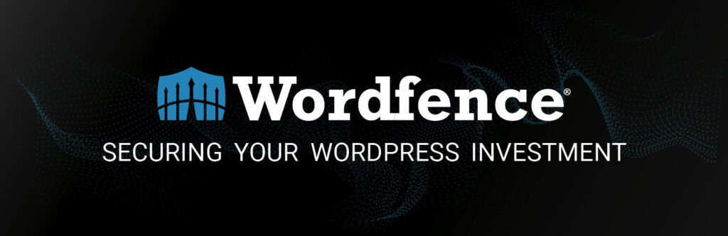 Il logo di WordFence con la scritta "Securing your WordPress investment"