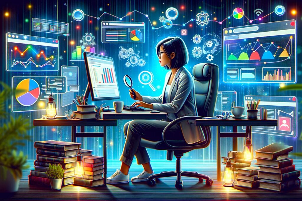 Una SEO specialist al lavoro