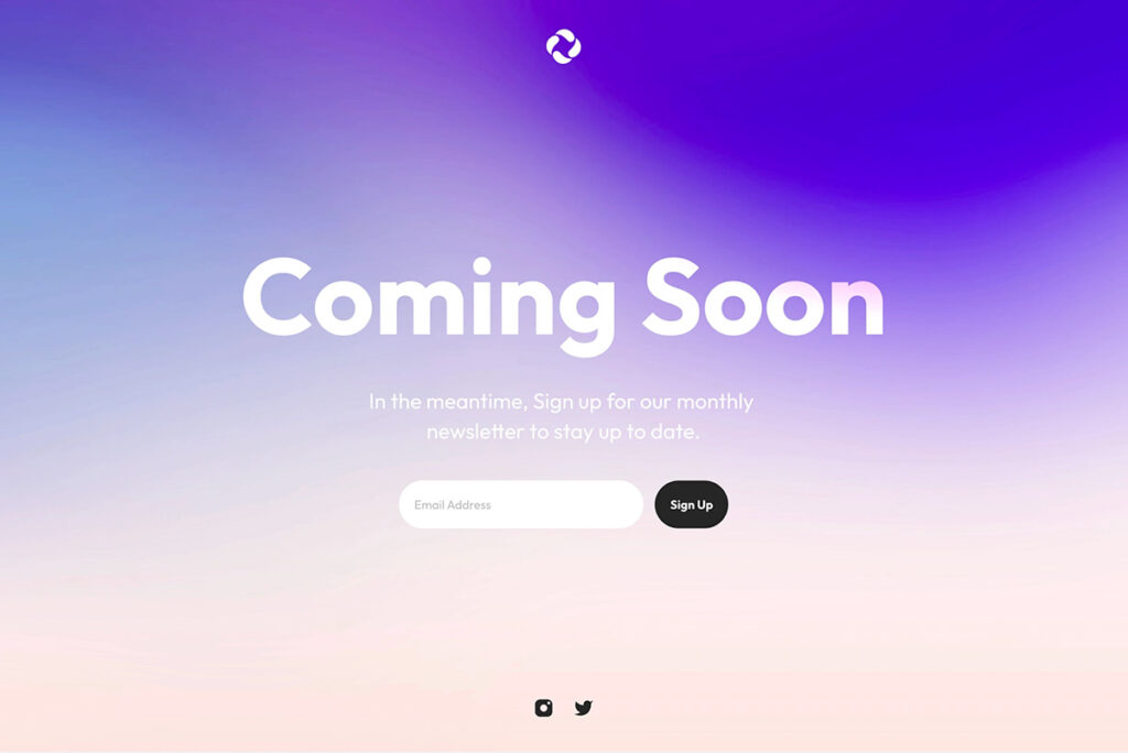Un esempio di coming soon page per WordPress