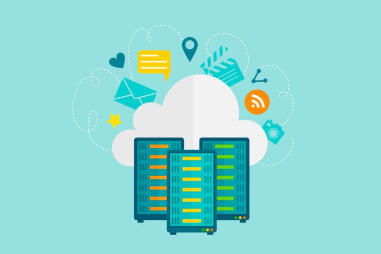 Un illustrazione che raffigura un servizio di web hosting