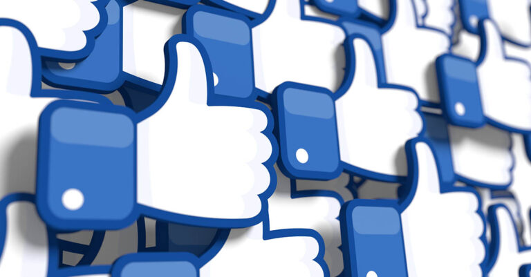 Il simbolo dei like su Facebook