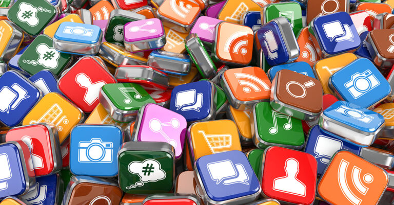 I loghi dei principali social media